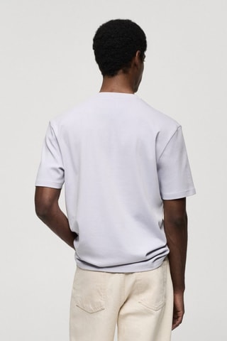 T-shirt regular-fit 100 % coton - Lilas