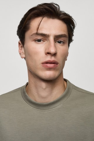 T-shirt tissu sweat-shirt regular-fit - Vert