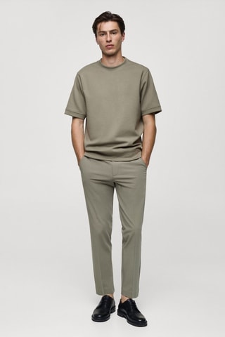 T-shirt tissu sweat-shirt regular-fit - Vert