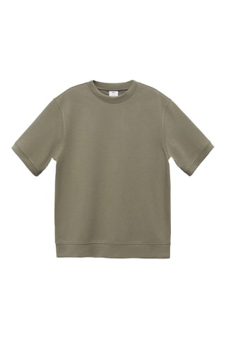 T-shirt tissu sweat-shirt regular-fit - Vert