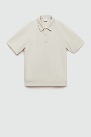 Polo regular-fit tissu sweat-shirt - Gris