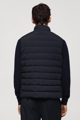 Gilet matelassé rembourrage plumes - Bleu marine