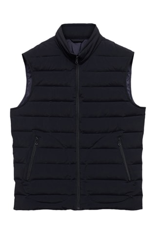 Gilet matelassé rembourrage plumes - Bleu marine