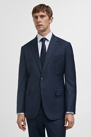 Veste costume Venecia 100 % laine vierge - Bleu marine