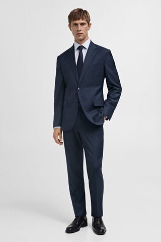 Veste costume Venecia 100 % laine vierge - Bleu marine