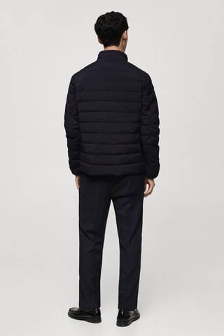 Veste matelassée rembourrage plumes - Bleu marine