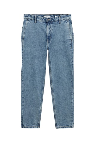 Jean effet usé straight-fit - Bleu