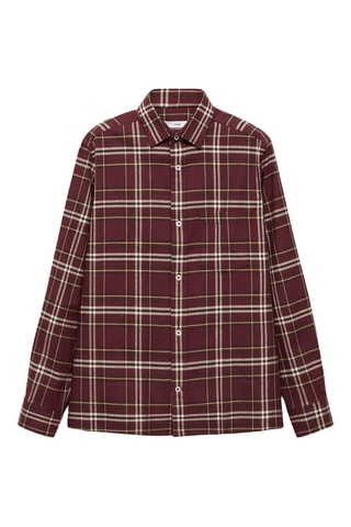 Chemise à carreaux - Bordeaux