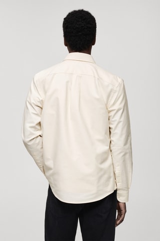 Chemise 100 % coton Oxford - Ecru