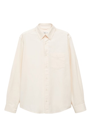 Chemise 100 % coton Oxford - Ecru