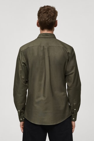 Chemise 100 % coton Oxford - Kaki