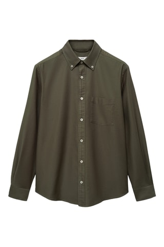 Chemise 100 % coton Oxford - Kaki