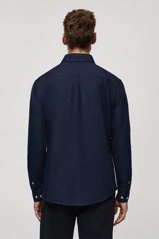 Chemise oxford 100 % coton - Bleu marine