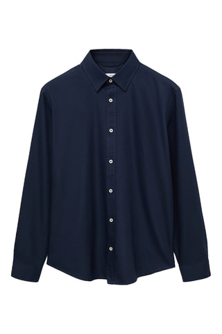 Chemise oxford 100 % coton - Bleu marine