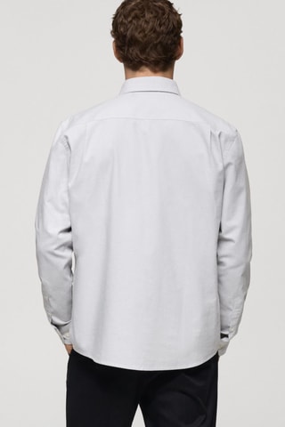 Chemise oxford 100 % coton - Gris