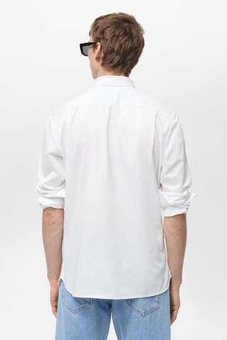 Chemise 100 % coton regular-fit - Blanc