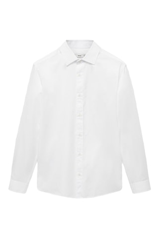 Chemise 100 % coton regular-fit - Blanc