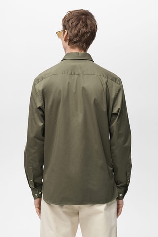Chemise 100 % coton regular-fit - Kaki