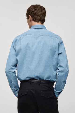 Chemise en jean 100 % coton - Bleu