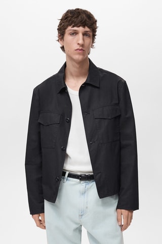 Surchemise relaxed-fit coton - Noir