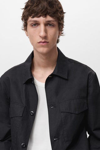 Surchemise relaxed-fit coton - Noir