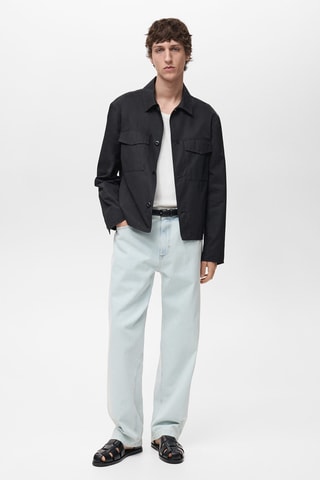 Surchemise relaxed-fit coton - Noir