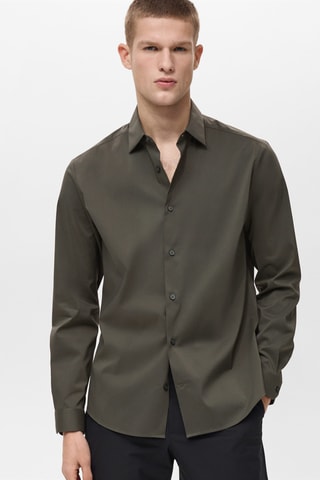 Chemise comfort stretch non-iron - Vert