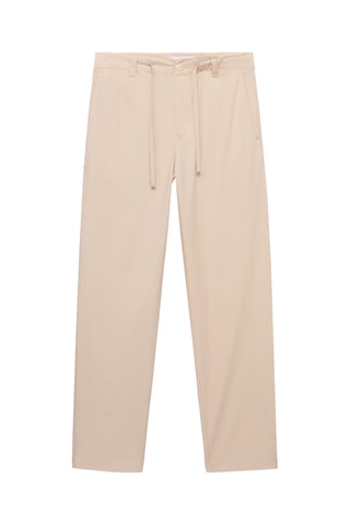 Pantalon en popeline de coton - Ecru
