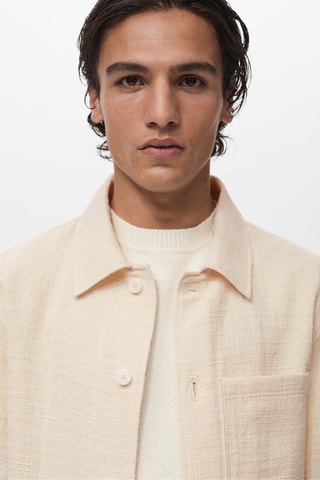 Surchemise structurée coton - Ivoire