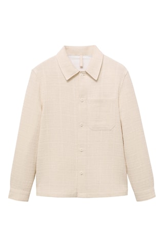 Surchemise structurée coton - Ivoire