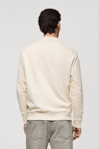 Sweat-shirt coton regular-fit - Ecru