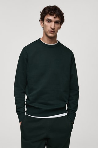Sweat-shirt coton regular-fit - Vert