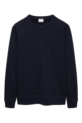 Sweat-shirt coton regular-fit - Bleu marine