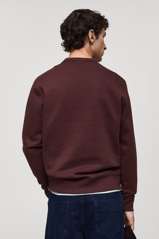 Sweat-shirt coton regular-fit - Bordeaux
