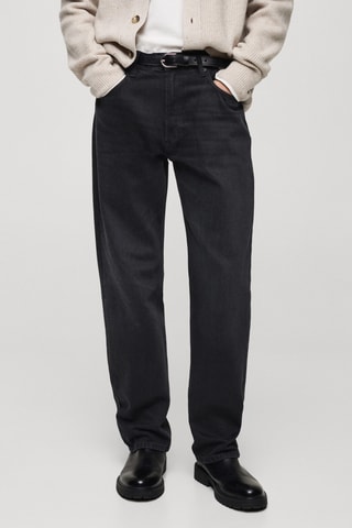 Jean Moby straight-fit noir - Noir denim