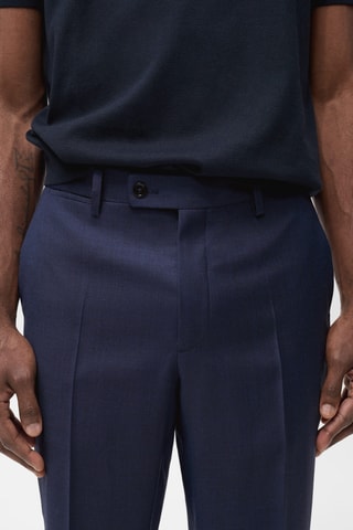 Pantalon costume Turin 100 % laine vierge - Bleu encre