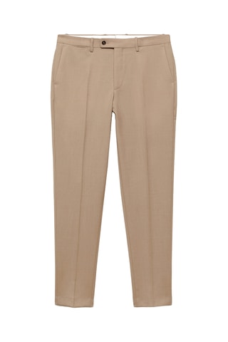 Pantalon costume Turin 100 % laine vierge - Beige