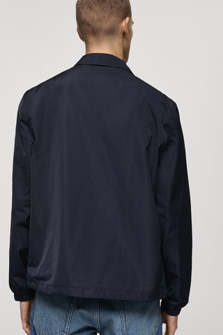 Veste tissu technique regular-fit - Bleu marine