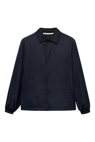 Veste tissu technique regular-fit - Bleu marine
