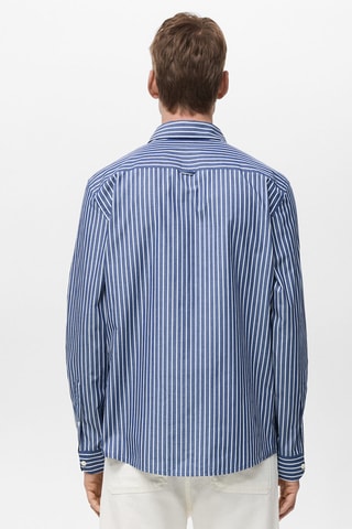 Chemise 100 % coton regular-fit - Bleu marine