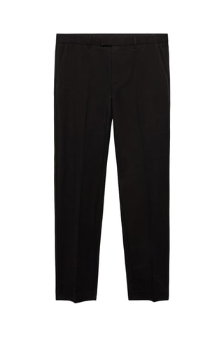 Pantalon en coton regular fit - Noir