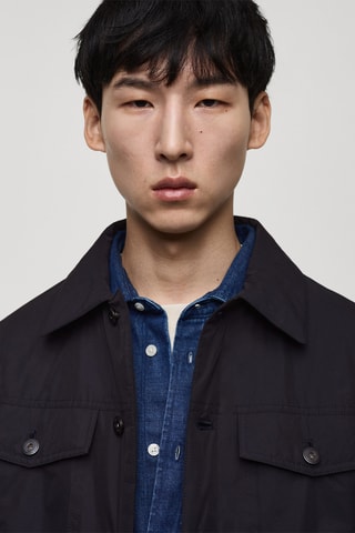 Veste matelassée résistante à l'eau - Bleu marine