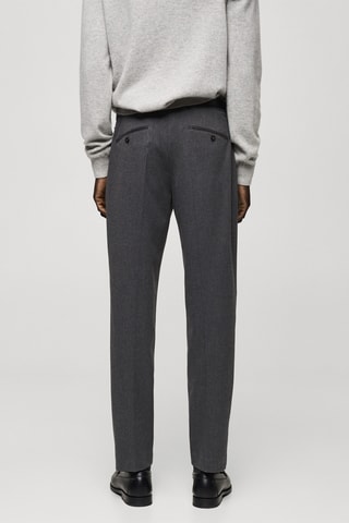 Pantalon flanelle regular-fit - Gris