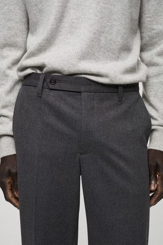 Pantalon flanelle regular-fit - Gris