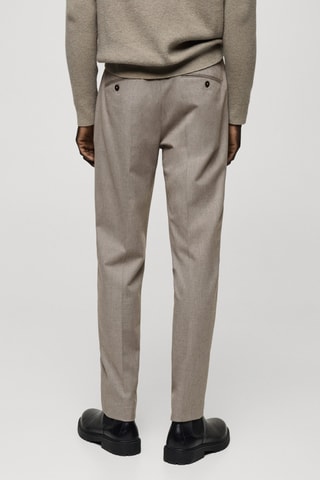 Pantalon flanelle regular-fit - Gris