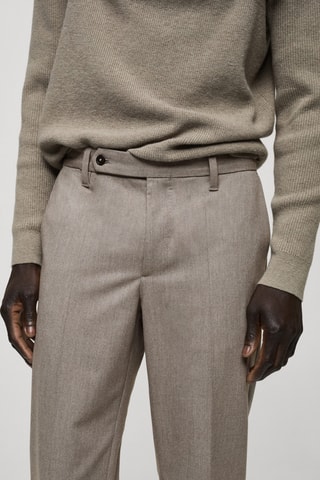 Pantalon flanelle regular-fit - Gris