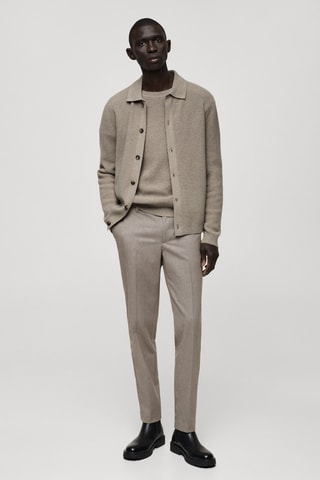 Pantalon flanelle regular-fit - Gris