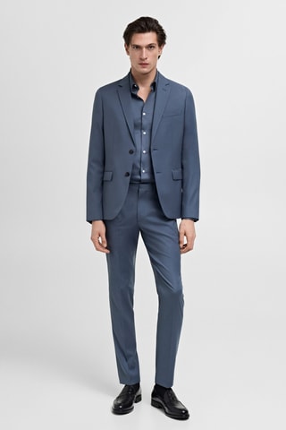 Pantalon costume Parí super slim-fit - Bleu ciel