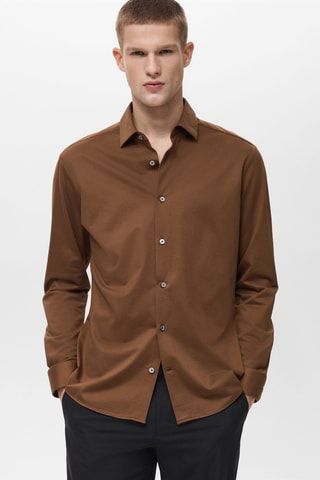 Chemise comfort stretch non-iron - Orange