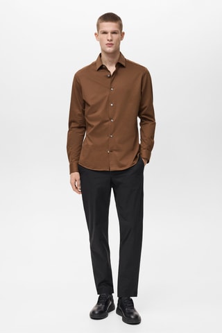 Chemise comfort stretch non-iron - Orange